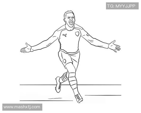 足球明星背影手绘艺术作品展现运动魅力与个性风采